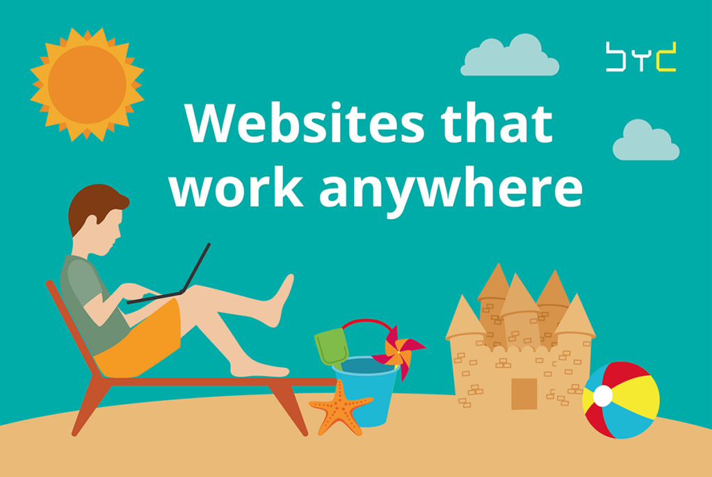 Websites that work anywhere - the beach
